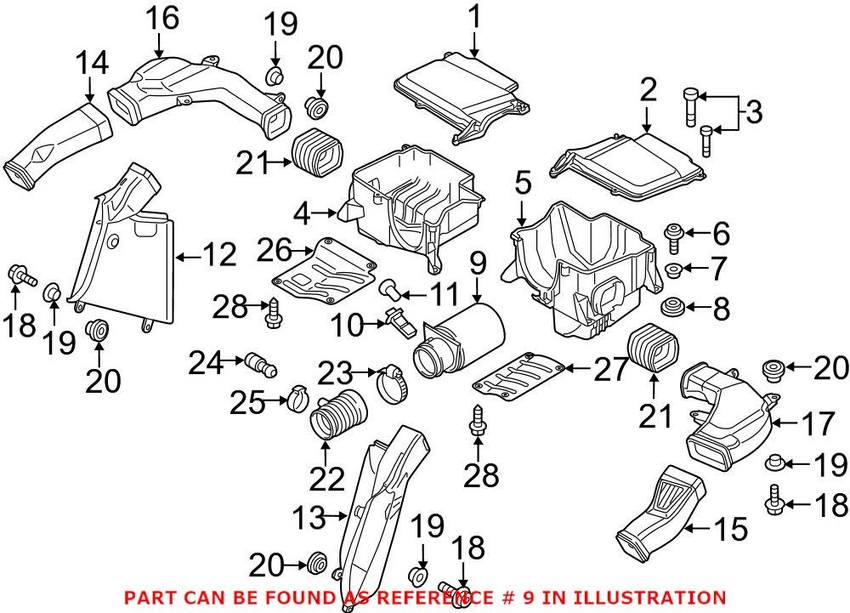 Audi Engine Air Filter 420133844E